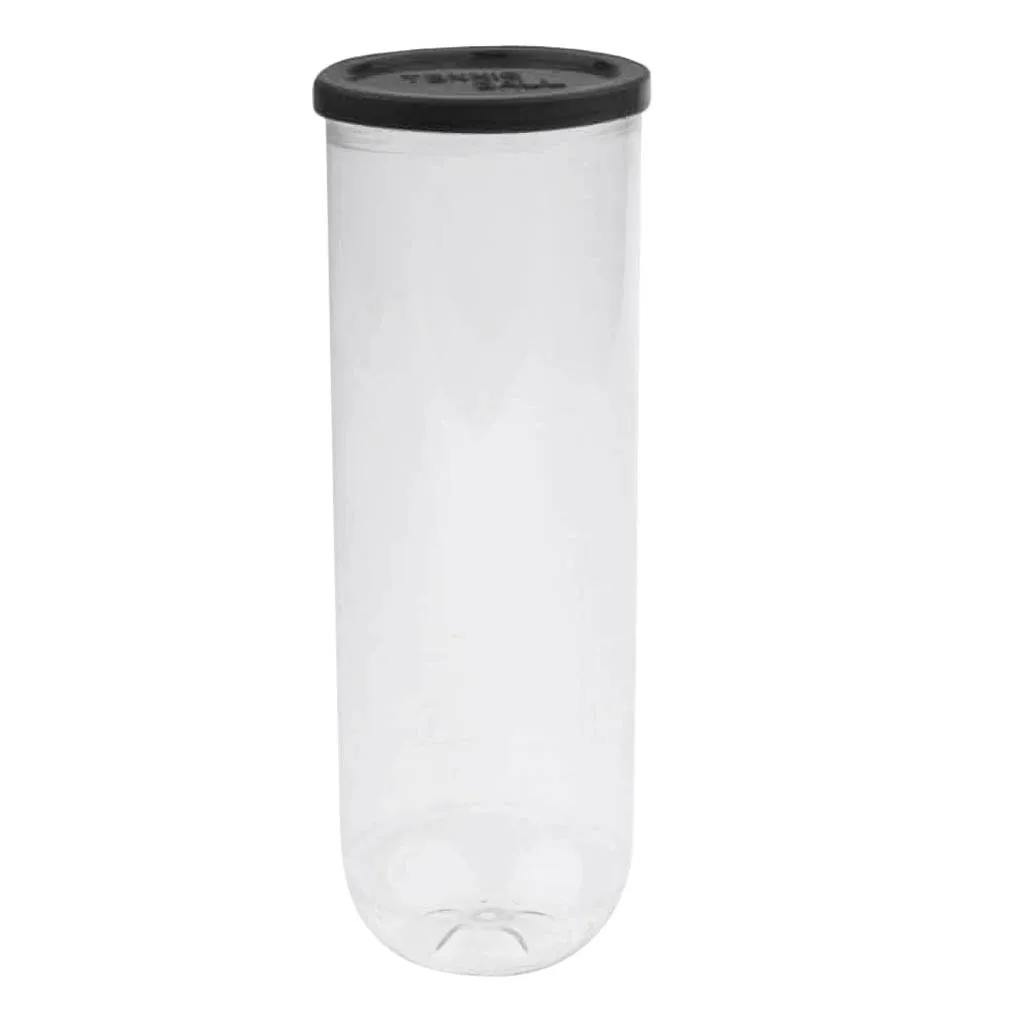 Sports Tennis Balls Can Holder Box PVC Tennis Ball Container for Beginners Clear Tennis Accessories Contain 3 Balls