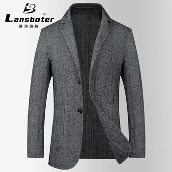 

Leshibo Special Herringbone Double-sided What About Men Leisure Suit Slim Fit Simple Wool Small Suit Cashmere Suit
