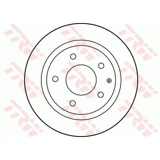 Диск тормозной задний Mazda 626/MX-6/Xedos 6 1.6-2.5 91 TRW DF27