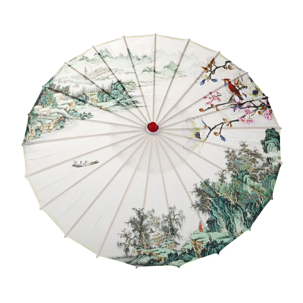 

Silk Women Umbrella Japanese Cherry Blossoms Silk Ancient Dance Umbrella Decorative Umbrella Chinese Style Oil Paper Umbrella