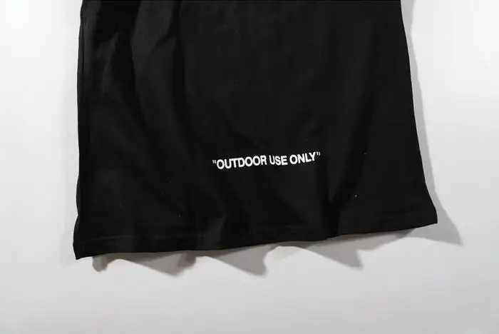 Буквенный лозунг 19SS Off-White OW унисекс для мужчин и женщин пара влюбленных моделей хлопок Повседневная мода короткий рукав круглый вырез Футболка