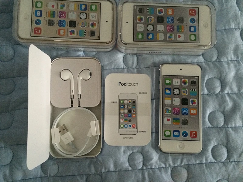 Авторизация Apple Ipod Touch 6 MP3/4 4,0 дюйма с сенсорным экраном Встроенные динамики 16/32/64/128 ГБ воспроизведение музыки видео с FM Электронная книга