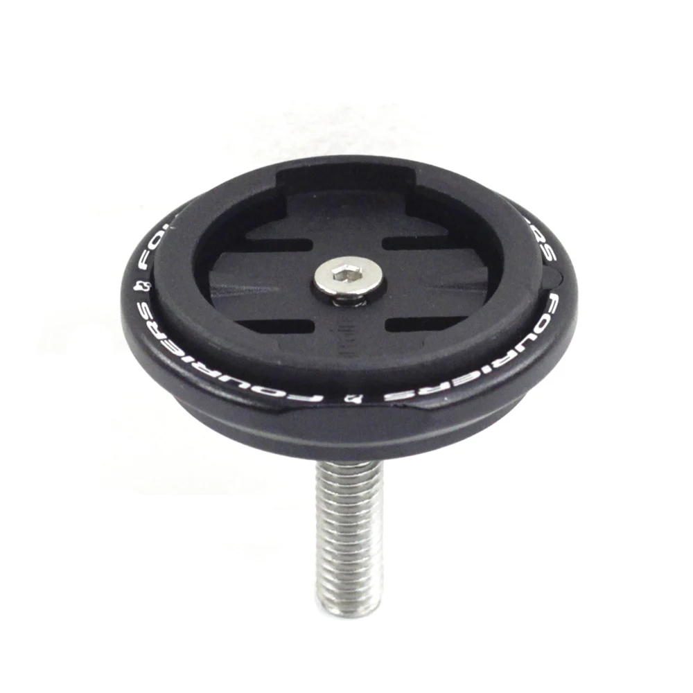 

Fouriers Alloy CNC Bike Stem Top Cap Headset Cover Computer Mount for Edge Wahoo Mini Bolt IGPSPORT Bryton MIO GPS Mount