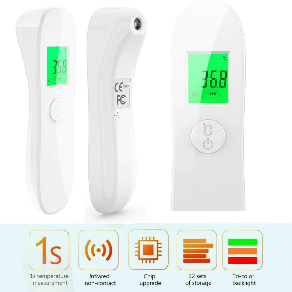 

Non-contact Baby Infrared Electronic Thermometer LCD Digital Digital IR Infrared Thermometer Forehead Temperature Gun Meter