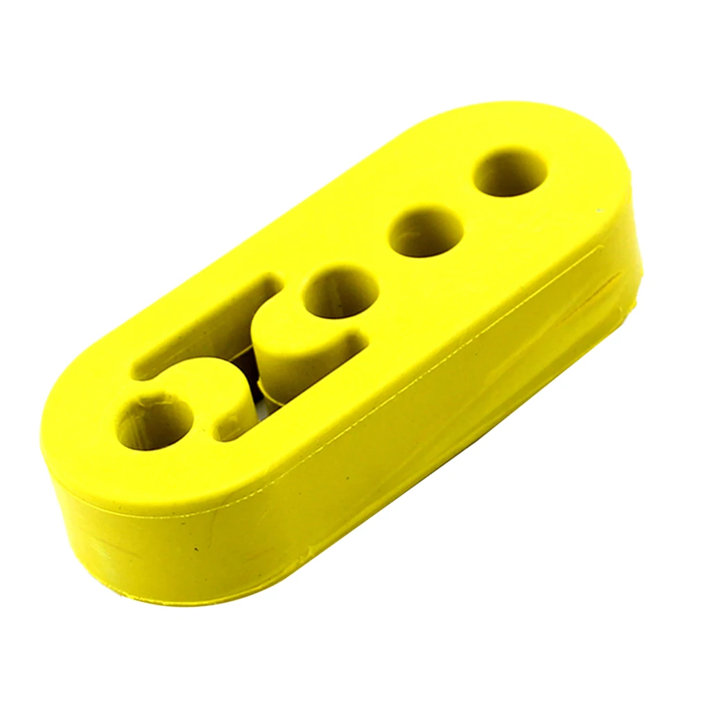 Universal 4 Hole Car Rubber Exhaust Tail Pipe Mount Bracket Hanger Shock Absorbent