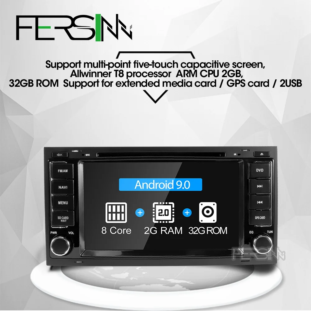 Fersinny android 9 0 автомобильный dvd gps навигация Радио для vw Touareg 2002-2007 | Автомобили и