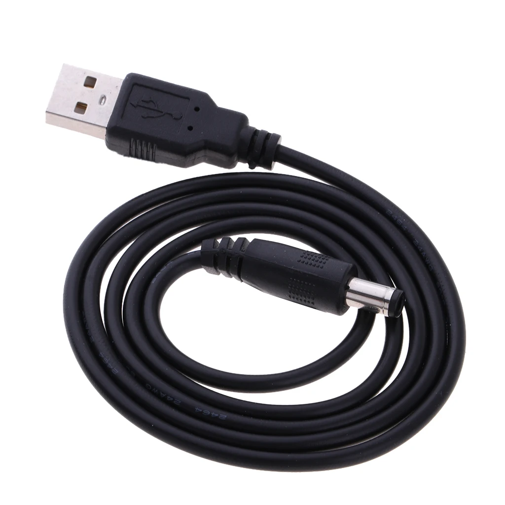 USB 2.0 A Type Male to DC 5.5 x 2.1mm DC 5V Power Plug Connector Cable USB to 5v Power Cable USB to DC Power Cable Cord
