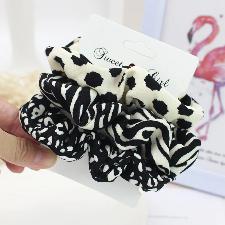 bridal hair clip 2/3/6/Lot Fashion Simple Basic Elastic Hair Bands Ponytail Holder Leopard Scrunchies Headband For Girl Women Hair Accessorie Set head accessories female Hair Accessories