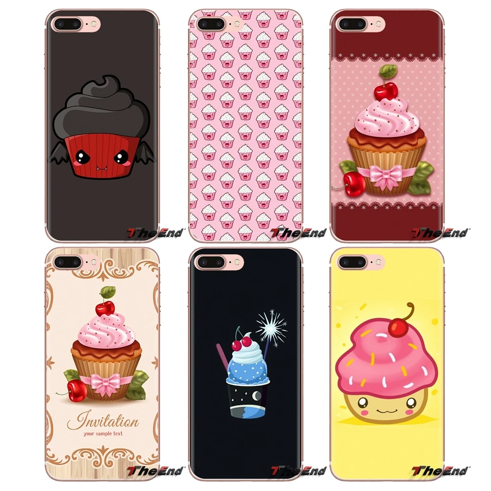 

For Xiaomi Redmi 4A S2 Note 3 3S 4 4X 5 Plus 6 7 6A Pro Pocophone F1 Chocolate Nutella Cupcakes Soft Transparent Cases Covers