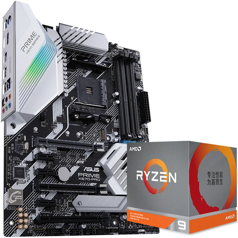 Nowa oryginalna płyta główna ASUS PRIME X570-PRO + R5 5600X/R7 5800X/R9 5900X płyta główna procesora + zestaw procesora