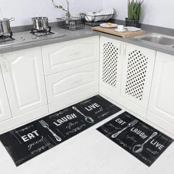 

Carvapet Kitchen Rugs Mats Anti-slip Backing Mat Carpets in the Kitchen Throw Rug for Kitchen Doormat Runner Rug Doormat