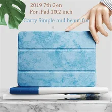 Case untuk iPad 10.2 Inci 2019 7th Gen dengan Pensil Pemegang Stand Cover auto Tidur/Bangun Stand Case untuk iPad 10.2 Inci/Model A2197(China)