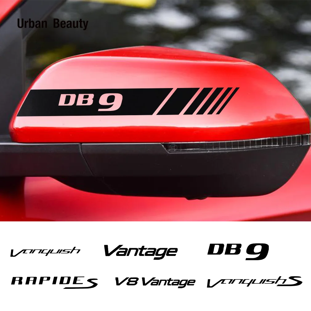 2 Pezzi Adesivi Per Specchietti Retrovisori Per Auto Decalcomanie Per Pellicole In Vinile Per Aston Martin Cygnet Dbx Dbs Db9 V8 Vantage Accessori Aut