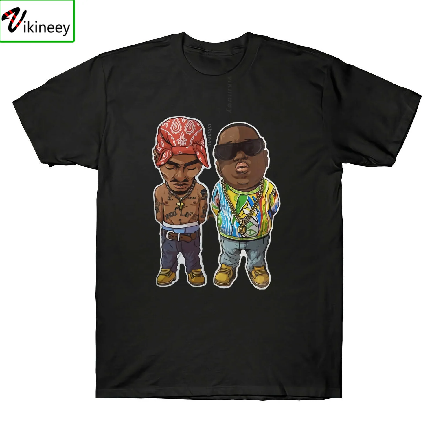 Camisa Camiseta 2Pac известная большая хулиганская жизнь черная футболка хип-хоп рперы