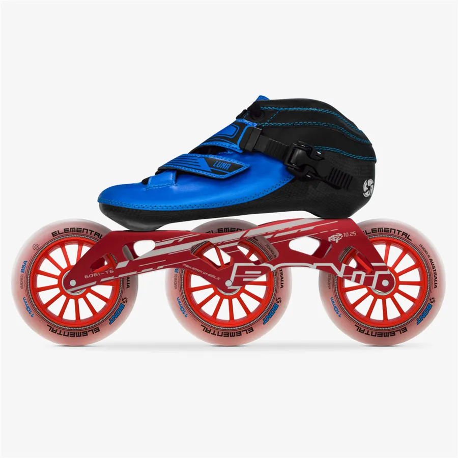 2019 оригинальные роликовые коньки Bont Luna Speed Heatmoldable CarbonFiber Boot 3*90/100/110 мм 6061 стихийные
