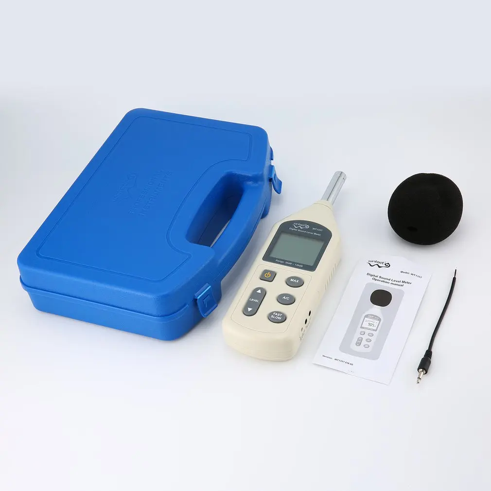 

LCD Digital Sound Level Meter Noise Volume Measuring Instrument Decibel Monitoring Tester 30-130dB