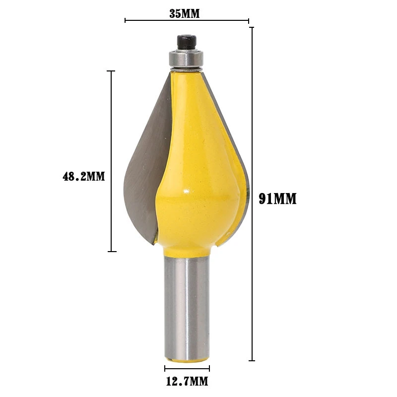 1PC 1/2" Shank Large Furniture Foot Mold Router Bit Line knife Woodworking cutter Tenon Cutter for Woodworking Tools