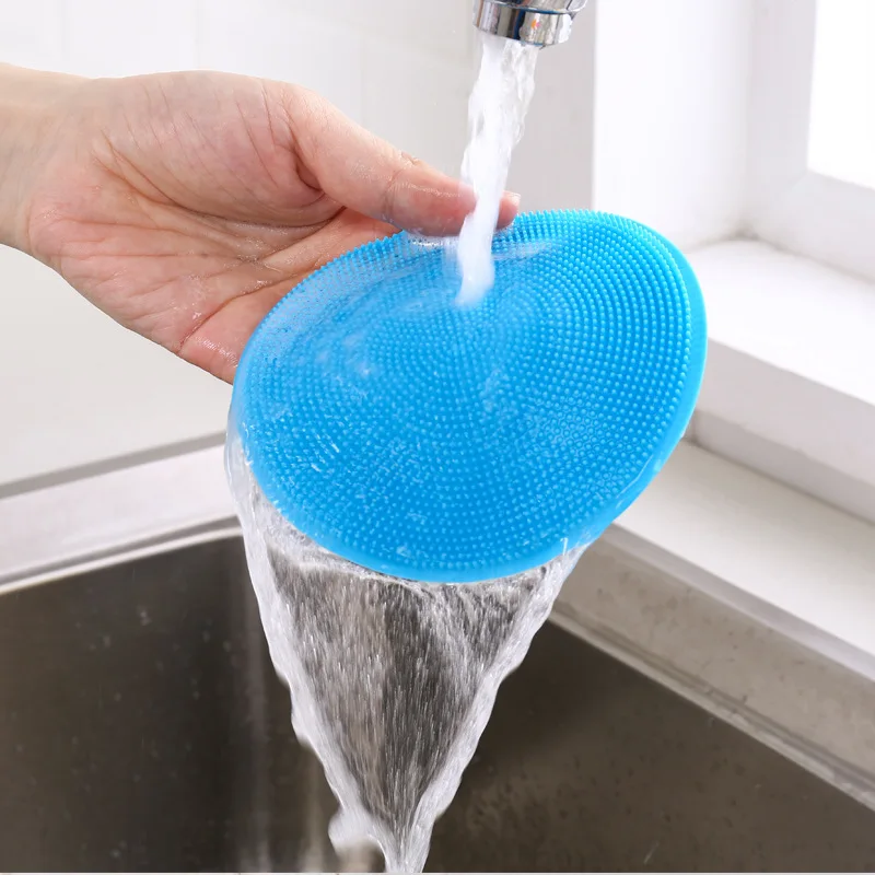 

Silicone Clean Dishwashing Brush Rag Multi-function Dishwashing Cloth Table Scouring Pad Decontamination Kitchen Wiping Cloth