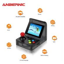 Arcada mini melhor popular 32 bit mini arcade console retro handheld portátil clássico game console handheld jogador 520 jogos