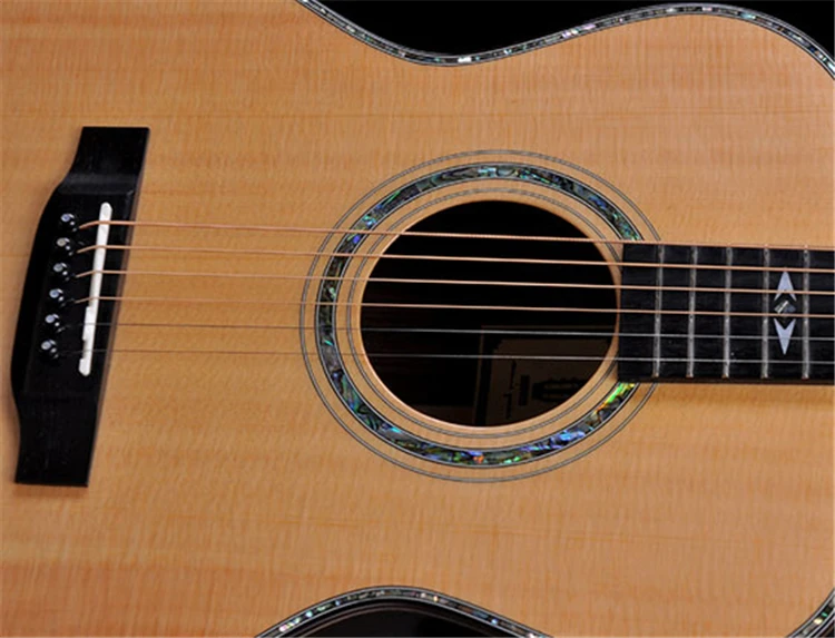MF51 Акустическая гитара Манна, гитара из твердой древесины OM Размер, полная гитара из твердой древесины, гитара ra acustica, есть видео