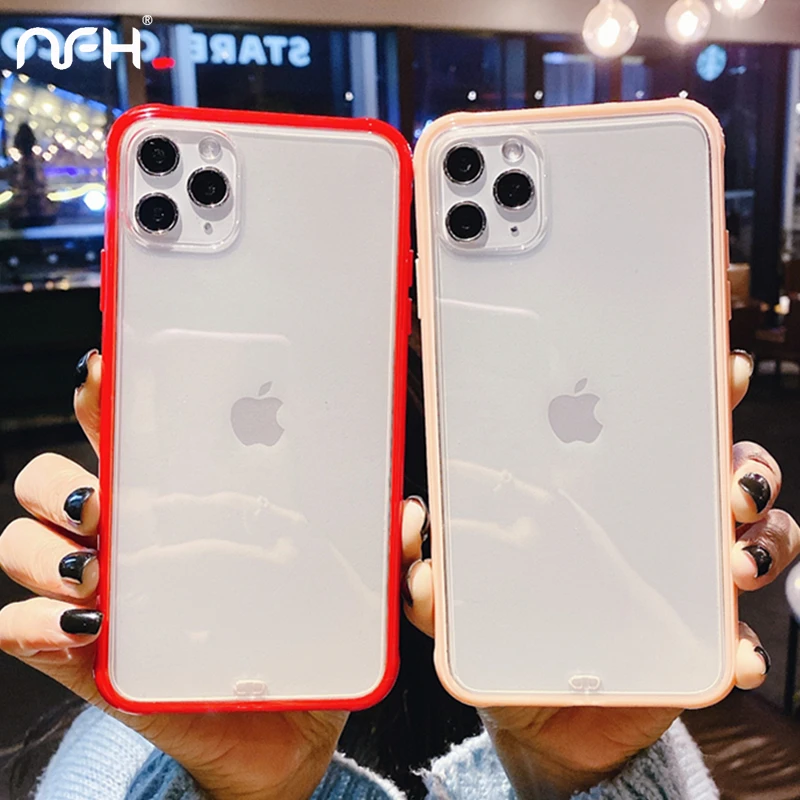Удобный матовый противоударный чехол для iPhone 7 8 Plus 11 Pro Max мягкий силиконовый