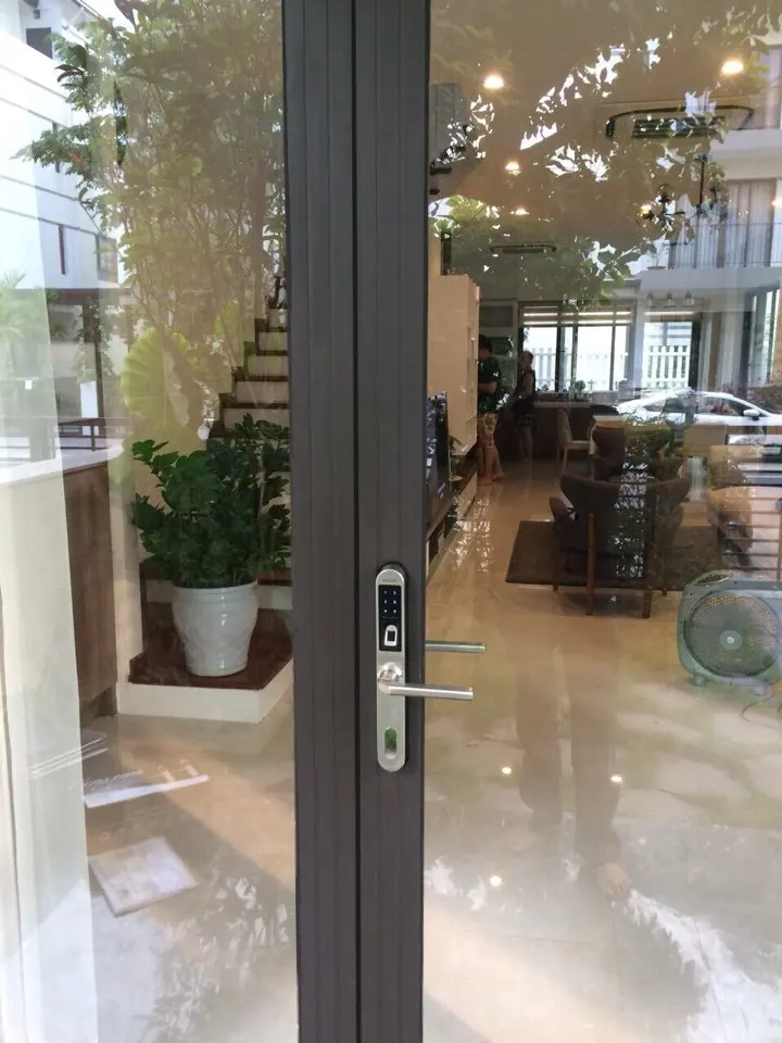 Водонепроницаемый Электронный замок для раздвижных дверей, биометрический замок для раздвижных дверей без ключа с отпечатком пальца для деревянной или алюминиевой стеклянной двери
