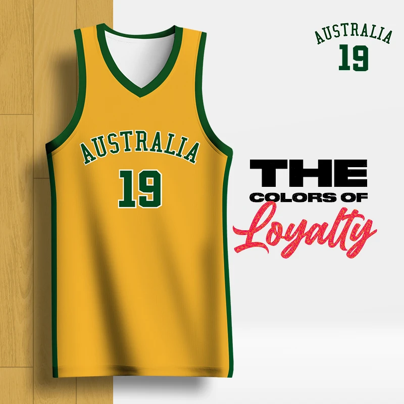 Patty Mills Australian Boomers National Home Gold Jersey