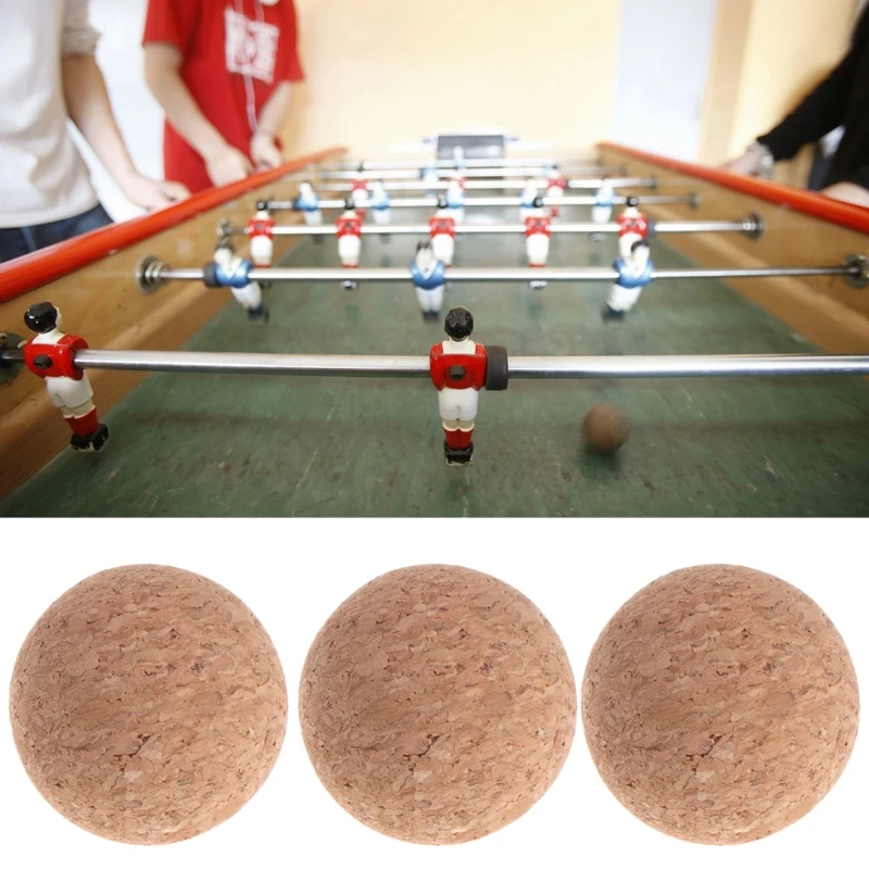 Table Football Game 1/6Pcs 36mm Cork Solid Foosball Table Soccer Ball Machine Replacement Accessories