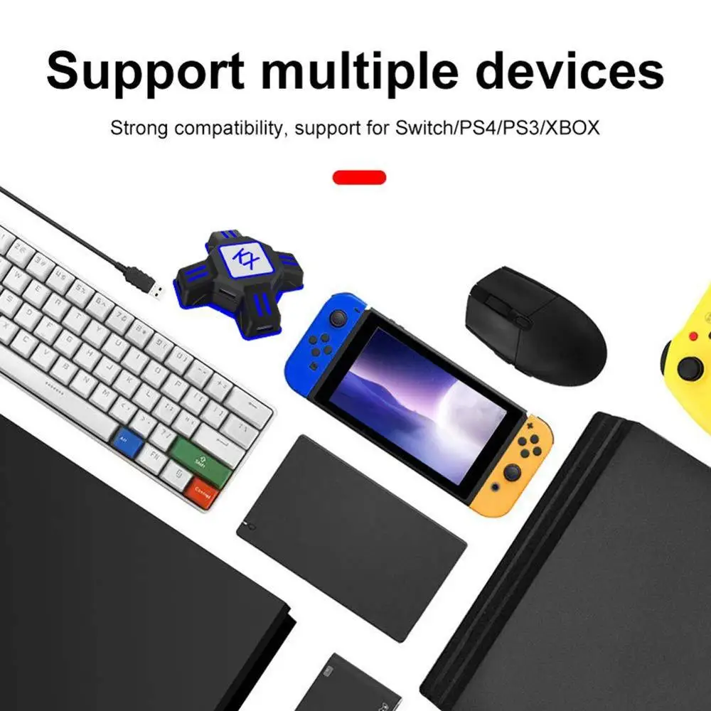 100 шт. KX USB адаптер для игровых контроллеров переходник видеоигр мыши коробка