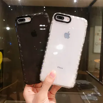 

Fashion Shockproof Bumper Transparent Silicone Phone Case For iPhone 11 Pro X XR XS Max 8 7 6S Plus Clear protection Back Cover