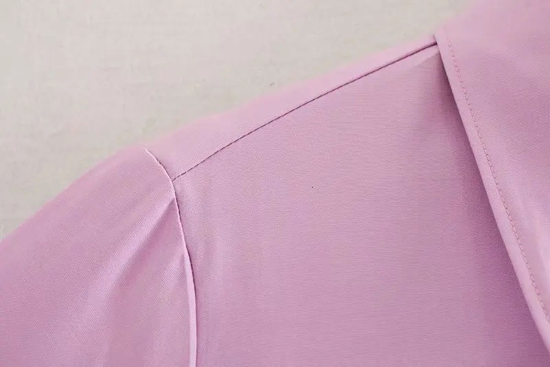 Pink Long Sleeve Shirt Fall Ladies Tops Women Button Shirt haut femme blusas mujer de moda
