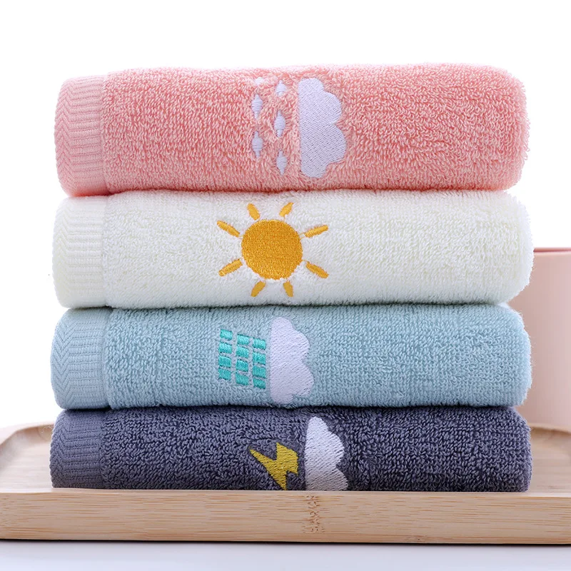 

Hand Towels Household Facial Washing Soft Absorbent Towels Thickened Sports Comfortable Towels 100% cotton 73x33cm