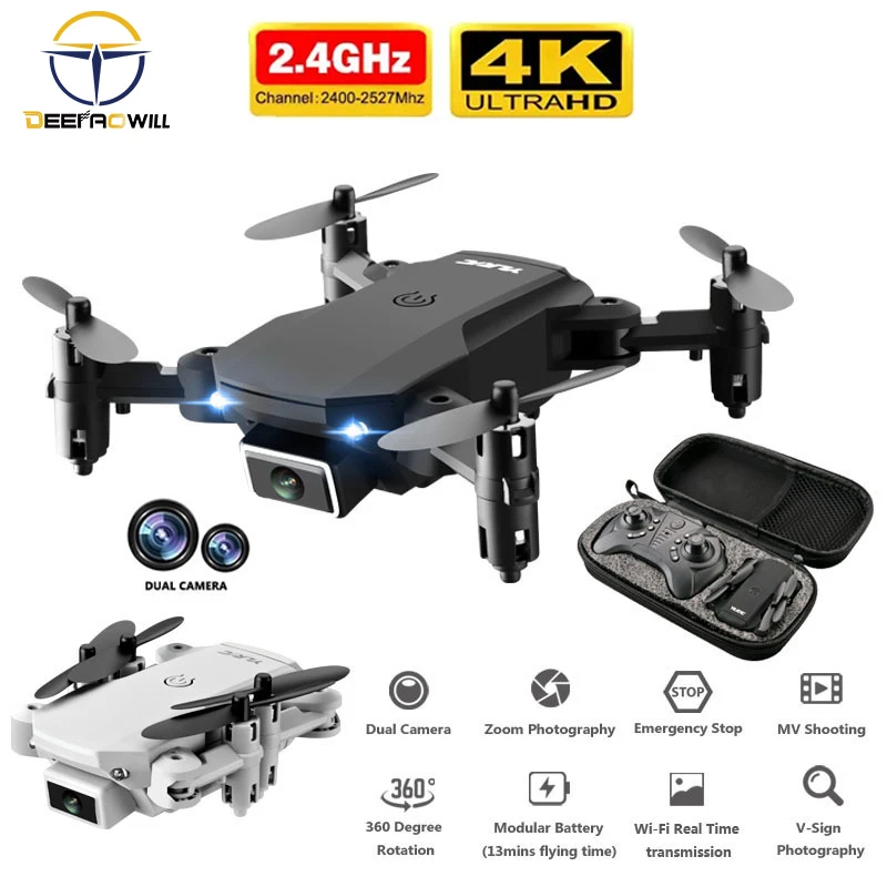 

2020 new mini RC drone 4K HD camera WiFi Fpv air pressure altitude maintenance 15 minutes battery life foldable Quadcopter toy
