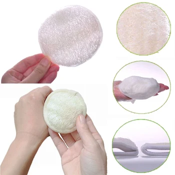 

New Natural Loofah Bath Shower Sponge Body Scrubber Exfoliator Washing Pad Bathroom Accessories 10*10cm Lightweight Durable