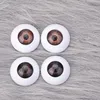2 Pair Acrylic Doll Eyes Diameter 12/14/16/18/20/22mm  Brown/ Light Browm Fit To 1/6,1/4,1/3 BJD Doll 1