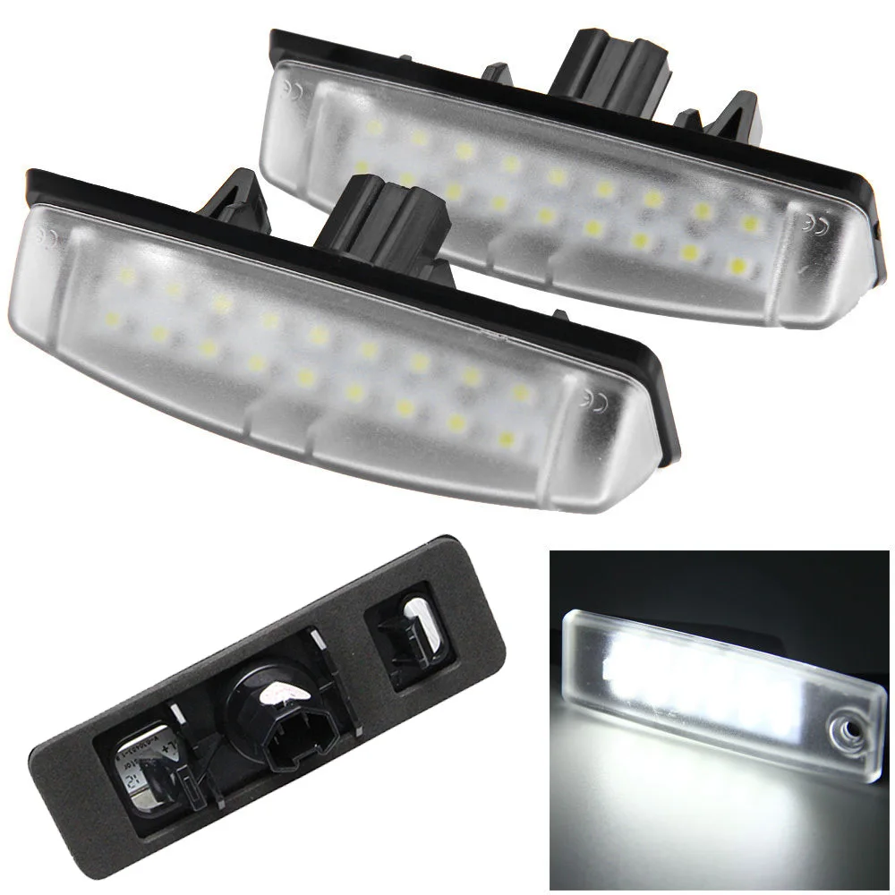 For Toyota Camry Aurion Echo Prius for LEXUS Is200 Is300 Ls430 Gs300 Car Rear white LED license plate light number lamp | Автомобили и