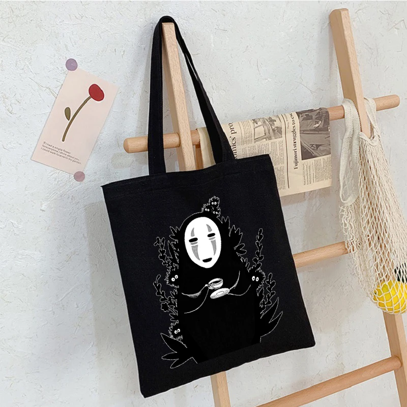 Japanese Anime chic Fashion Canvas Bag Harajuku Goth Punk Shopper Large Capacity Women Bags Classic HandBag Vintage Shoulder Bag 