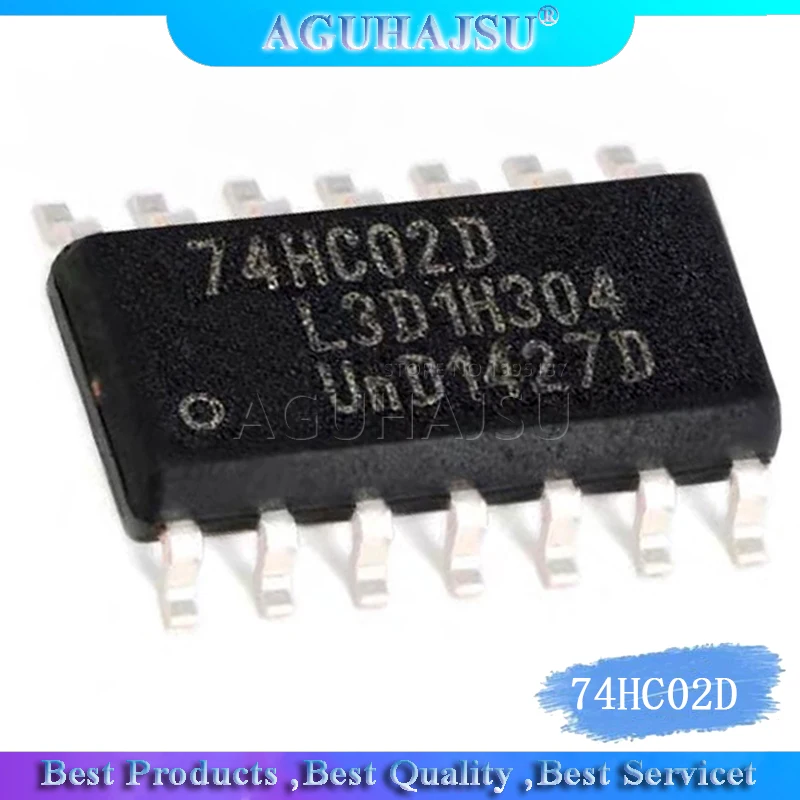 10PCS 74HC02D SOP14 74HC02 SOP SN74HC02DR SOP-14 SN72HC02 SMD new and original IC | Электронные компоненты и