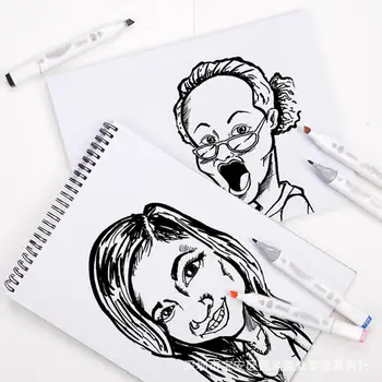 

A4/A5 32 Sheets Waterproof Spiral Marker Pads Sketch Book Drawing Stationery заготовки для творчества cotton paper watercolor