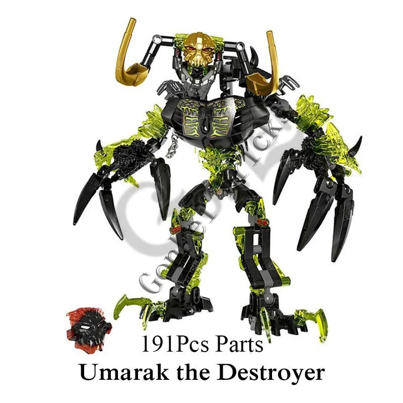 614 BIONICLE Mask Maker VS Skull Grinder Биохимический Воин Строительный блок Набор роботов Модель Кирпичи совместим с 70795 детские игрушки - Цвет: 614