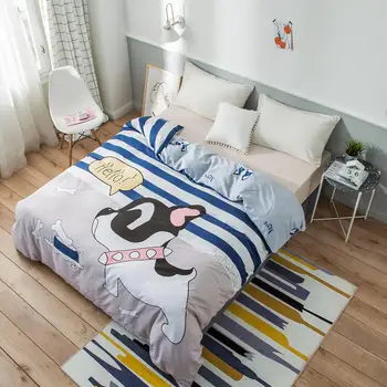 

Cartoon quilt cover that is popular in children and teenagers, soft and stylishly decorated bedroom and added festive atmosphere