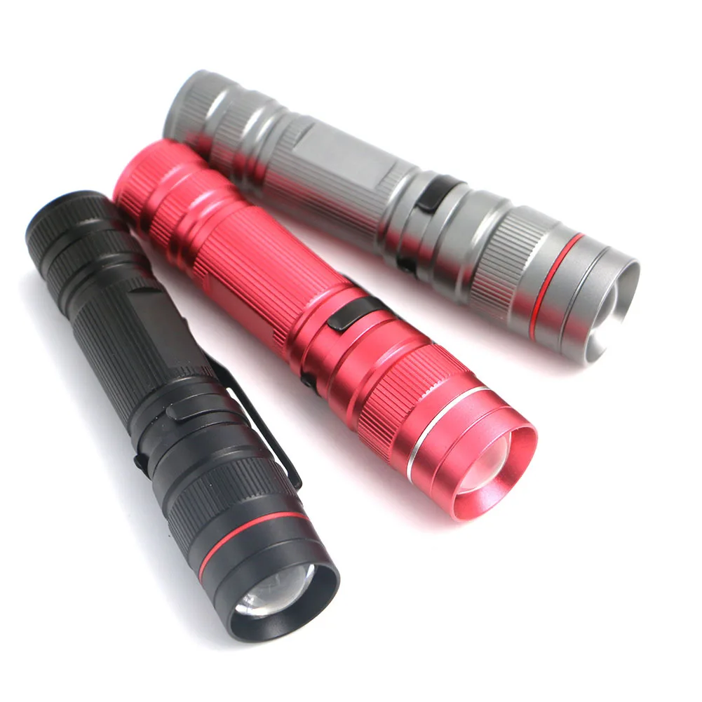 

New Style Extendable Dimming LED Mini Portable Power Torch Outdoor Lighting Aluminium Alloy Flashlight
