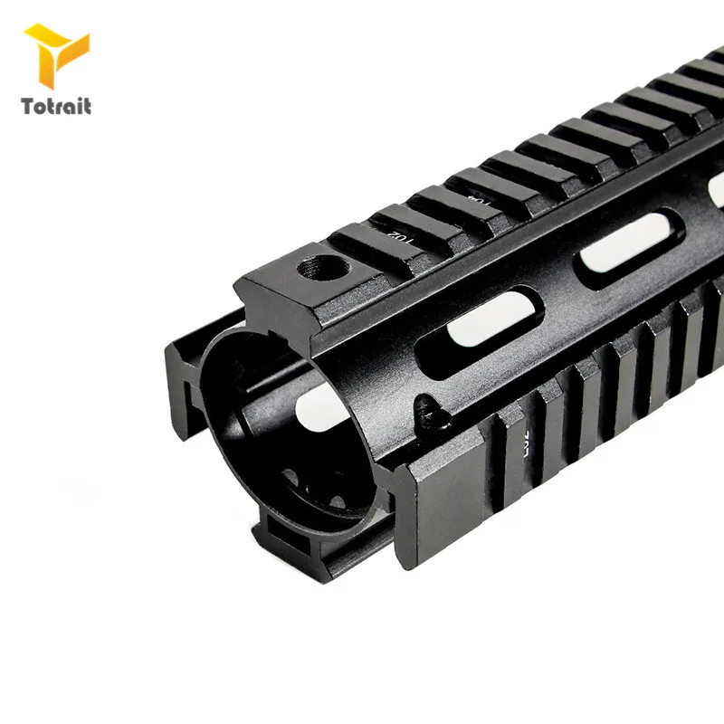 Totrait 9 дюймов Quad Rail Handguard для AR15 Keymod Drop In Rail для страйкбола прицел Крепление черный