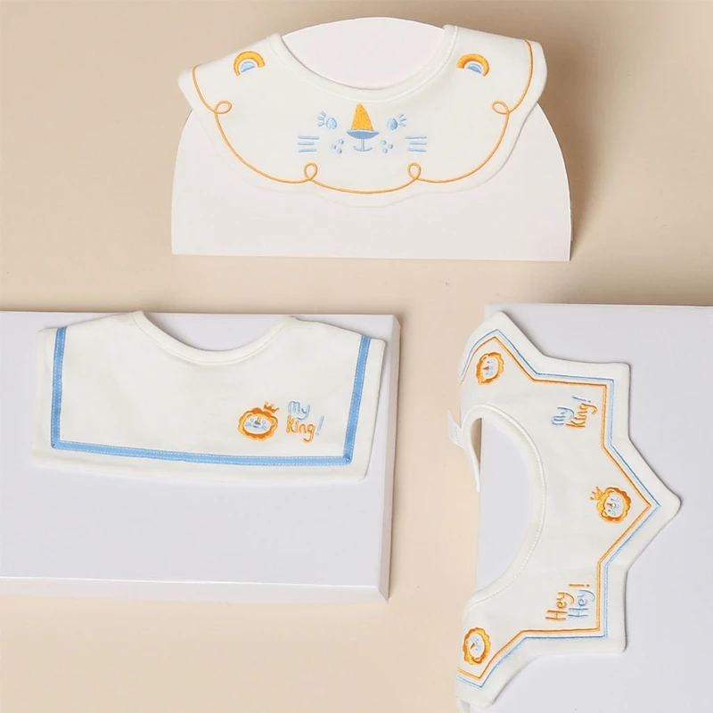 3 Pcs 360 au0080u008Bau0080u008BA  ȸ   Drool Bibs ڼ ħ Ÿ õ