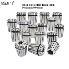 Aaaalta precisão er11 er16 er20 er25, mandril de mola, precisão, 0.005mm para fresa cnc, máquina de gravura, luminária eixo