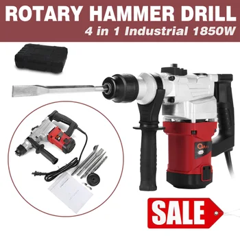 

Practical & Versatile Drilling Hammer Drilling Chiseling - 3 Switchable Modes Electric Rotary 3 Modes and 4-in-1 Tools Kit