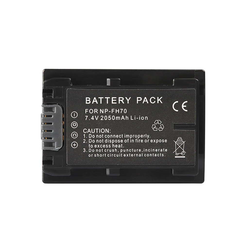 NP-FH70 Аккумулятор для цифровой камеры(2050 mAh, 7,4 V, литий-ионный)-совместим с sony HDR-XR550/E, HDR-CX110, HDR-CX150, HDR-HC3