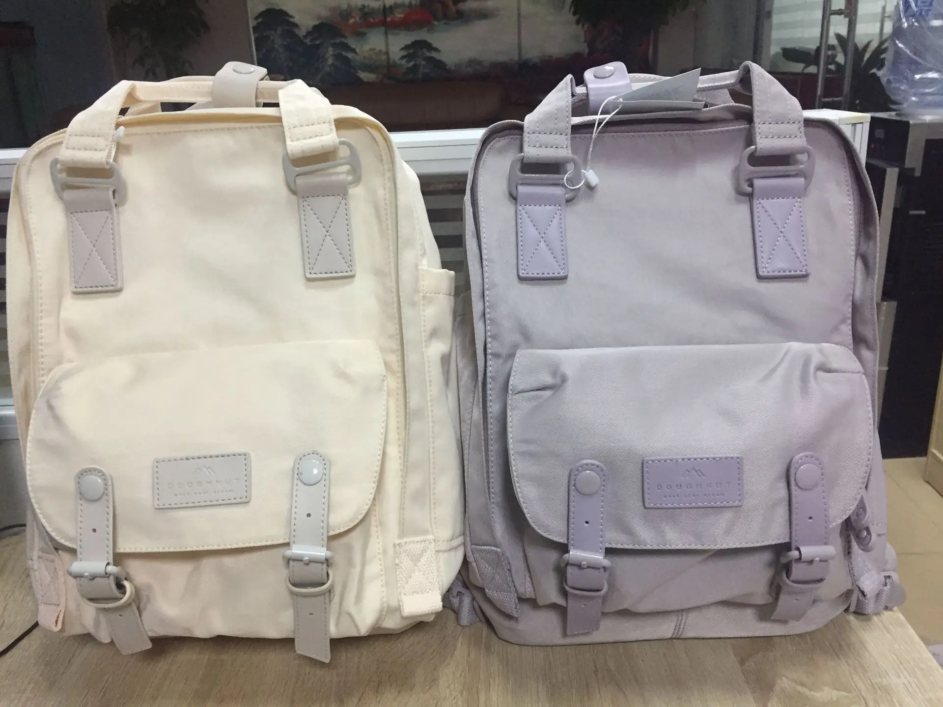 Pinkpurple Однотонный брендовый рюкзак высокого качества, Большая вместительная сумка для отдыха или путешествий, водонепроницаемая школьная сумка Оксфорд для девочек-подростков, посылка - Цвет: Pinkpurple