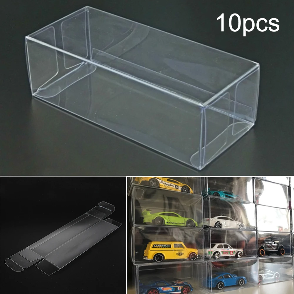 Details about   10Pcs/set PVC Clear Car Model Dust Proof Box Display Box Protection Box Z8 