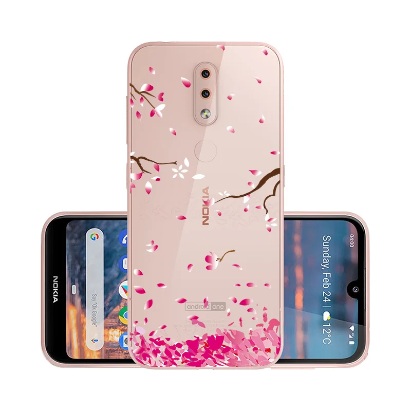 W002 Прозрачный чехол для nokia 4,2 3,2 2,2 чехол мягкий силиконовый DIY окрашенный Funda для nokia X71 чехол Coque Bumper nokia 3,2 nokia 4,2 - Цвет: W002